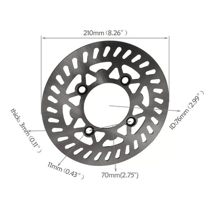 TDPRO Dirt Pit Bike 70/100-17 (2.75x17) 1.6x17 Vorderradreifen mit Schlauch und 15mm Lager für Apollo 125 SSR SDG