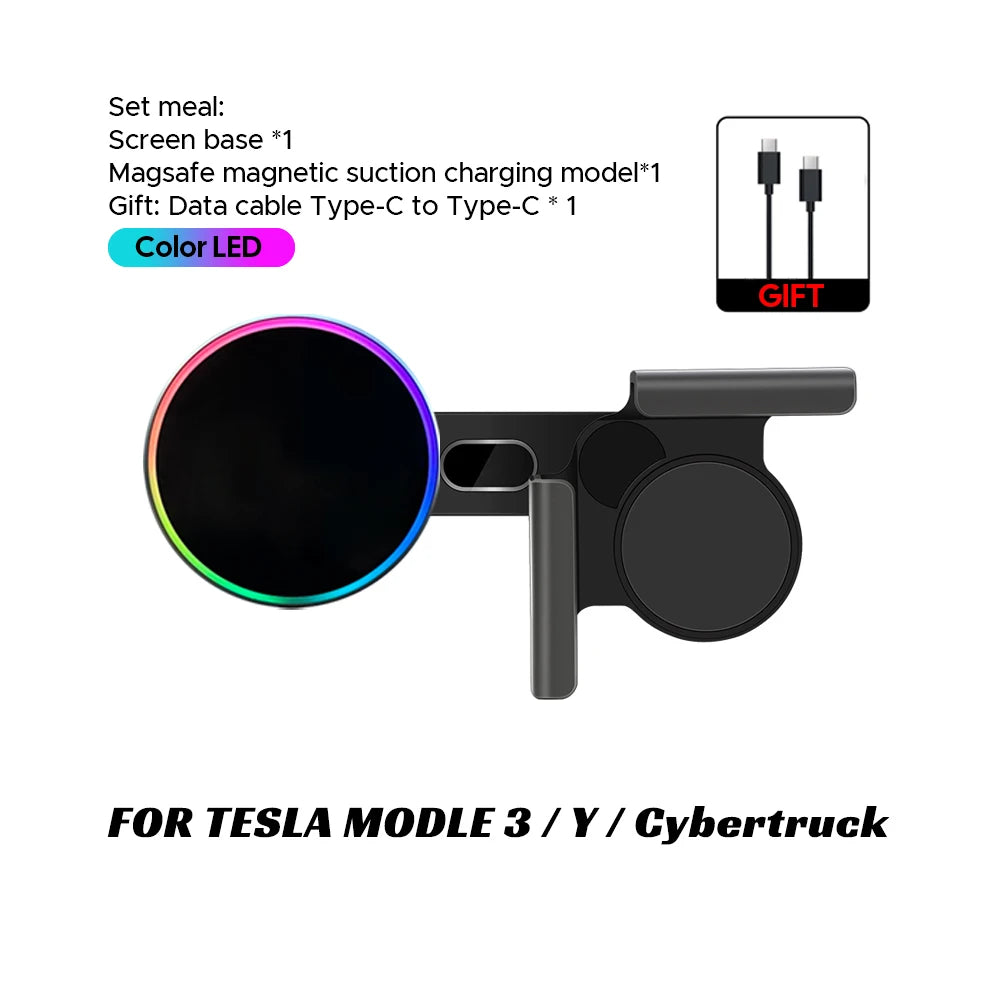Magnetic Wireless Charging Phone Mount for Tesla / BYD