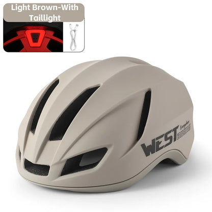 WEST BIKING Helm mit Rücklicht