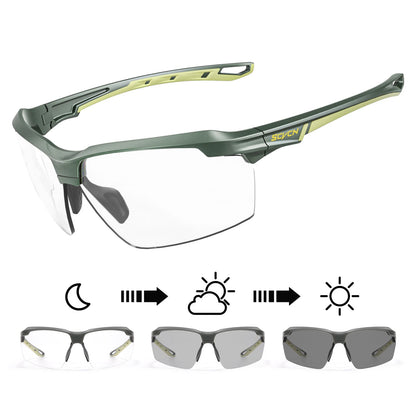 SCVCN Photochromic Cycling Sunglasses UV400 Sports Glasses