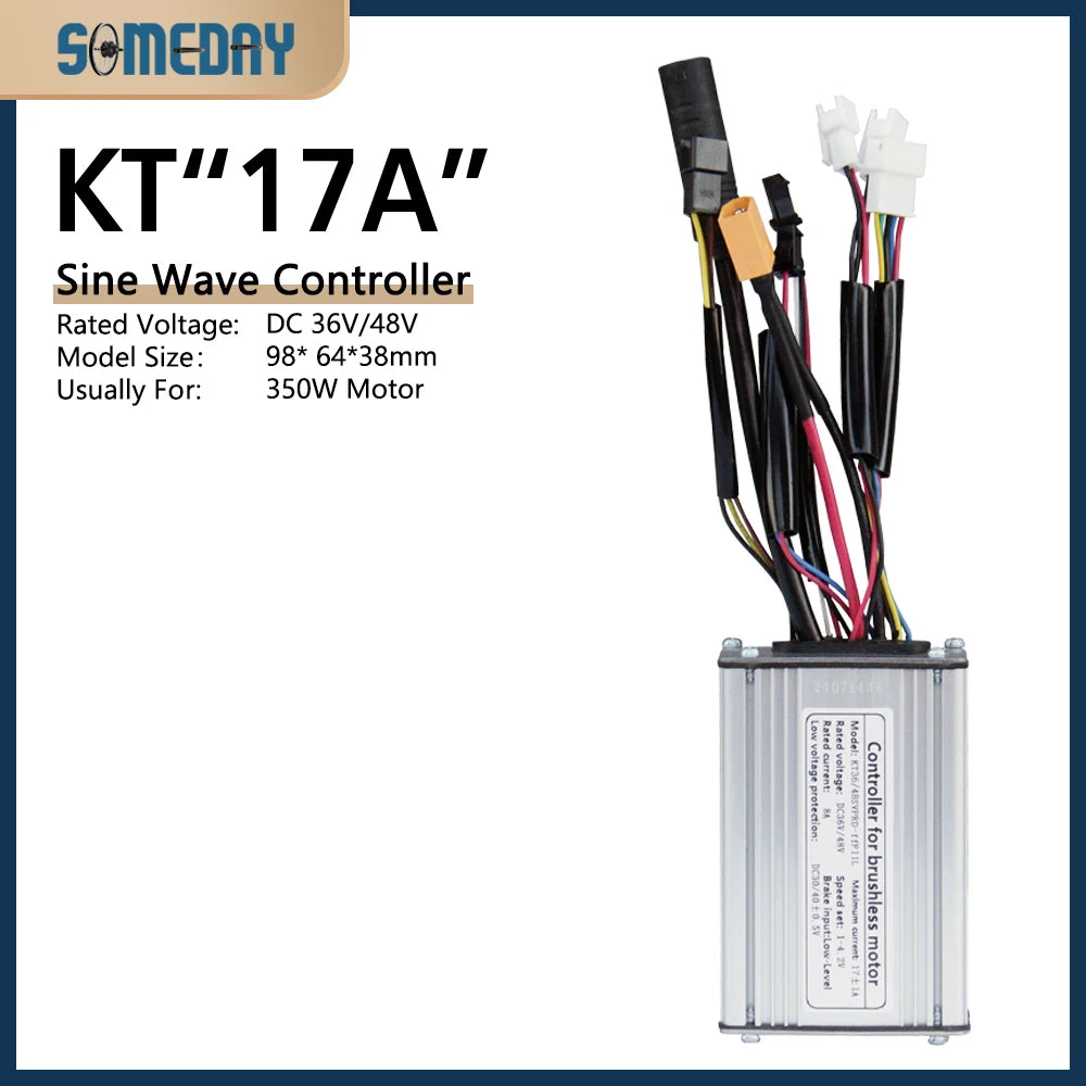 KT Sine Wave E-Bike Controller with LCD5 Display – 36V/48V Waterproof Kit