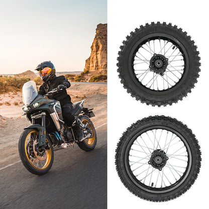 80/100-12 60/100-14 Radnabe mit Reifen, Speichenfelgensatz für Offroad-Motorräder, Vorderrad-Hinterrad-Baugruppe, Upgrade-Modifikation