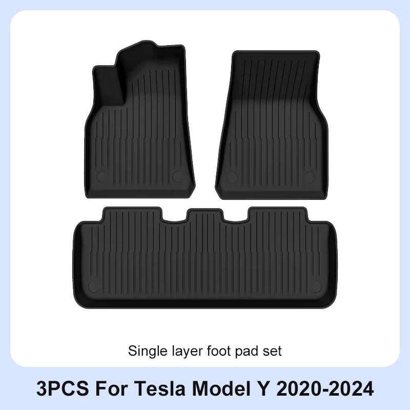 Tesla Model Y 2020-2024 TPE-Fußmatten und rutschfeste Innenauskleidungen