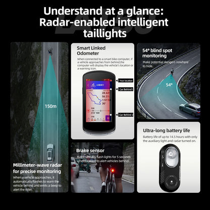 CYCLAMI LA150 Smart Radar Bike Tail Light