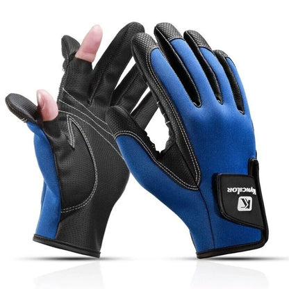 Winter-Halbfinger-Fleece-Fahrradhandschuhe