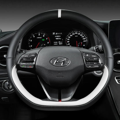 Hyundai IONIQ 5 D-förmiger Lenkradbezug aus PU-Leder, 38 cm, verschiedene Farben