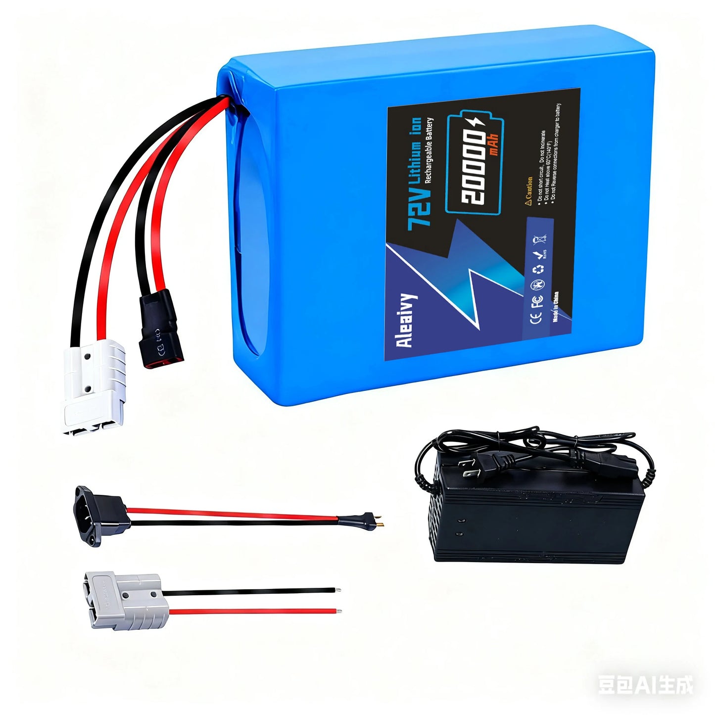72V Lithium E-Bike Battery Pack – 20Ah or 30Ah with 5A Charger