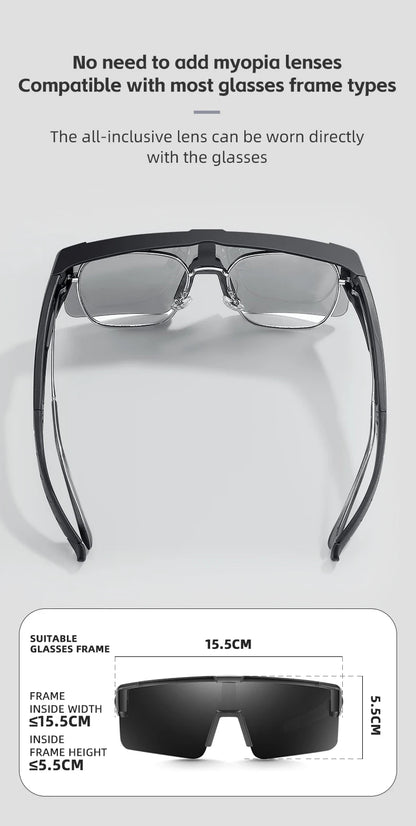 WEST BIKING Polarisierte große Rahmen UV-Schutzbrille