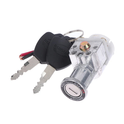Electric Bike Battery Ignition Key Switch Lock with 2 Keys