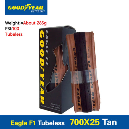 Goodyear Eagle F1 Supersport Road Bike Tyre 700C Folding Clincher & Tubeless