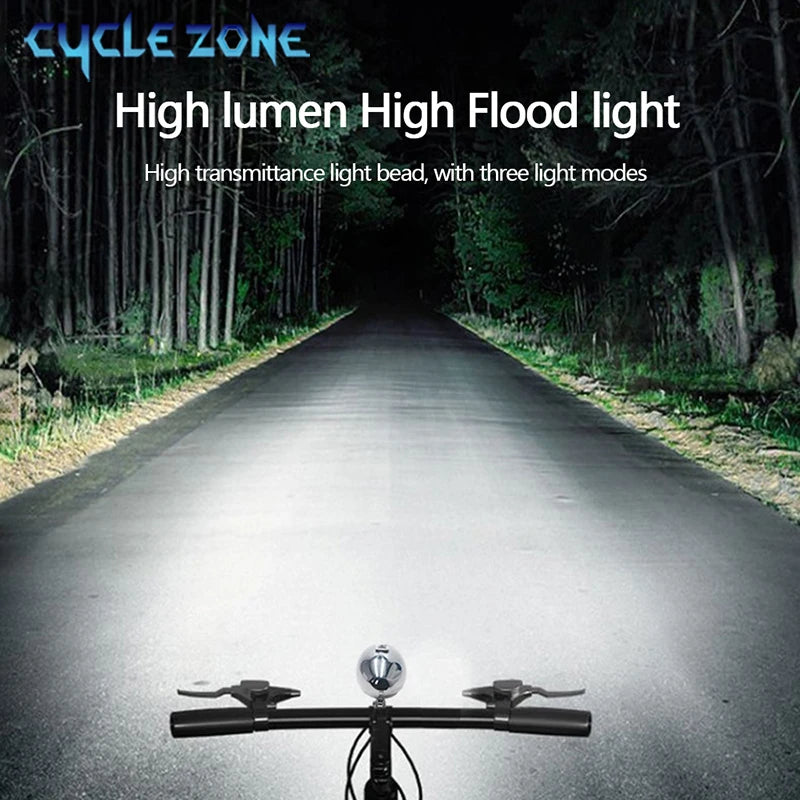 Klassischer 3-LED-Fahrradscheinwerfer