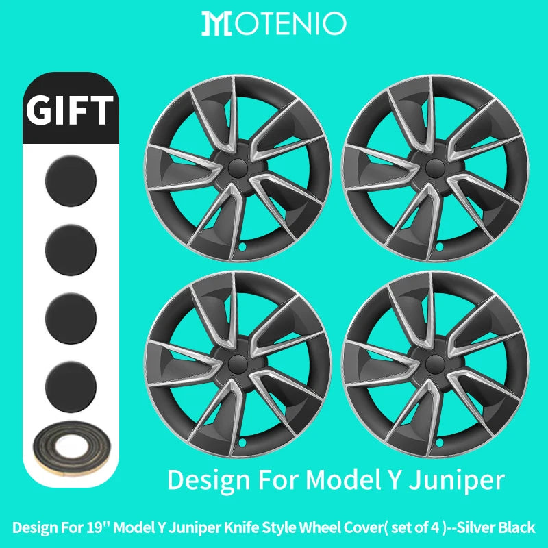 Tesla Model Y Juniper 19-Inch Smooth Style Hub Caps 2025–2026