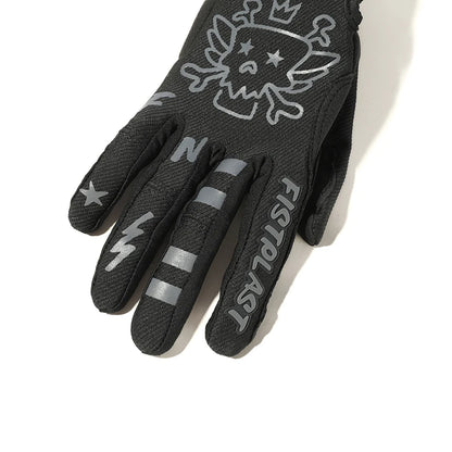 Skull & Bones Full Finger Touchscreen Riding Gloves