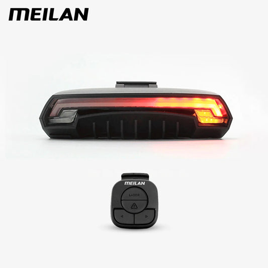 Meilan X5 Wireless Smart Bicycle Rear Light with Turn Signals & Laser