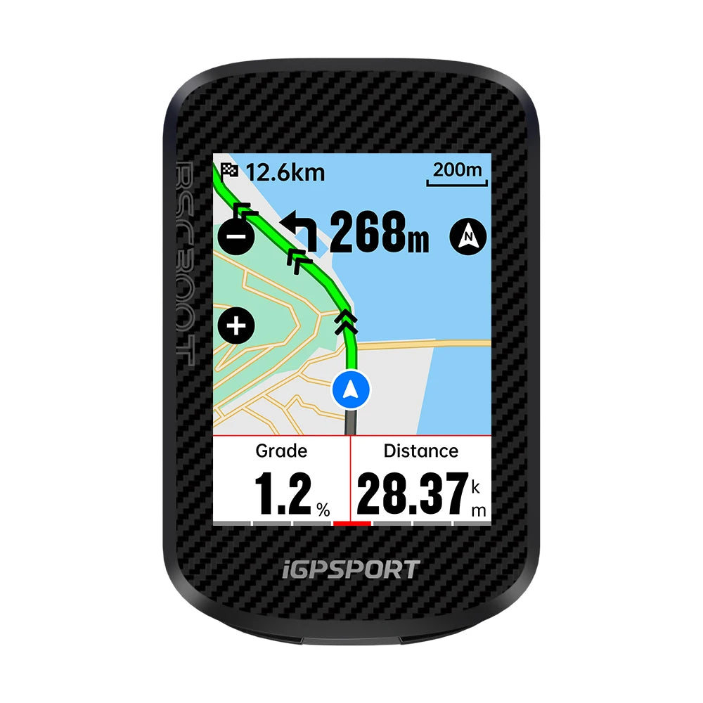 iGPSPORT BSC300T Touchscreen-Fahrradcomputer Globale farbige Karte Drahtloser Radcomputer E-Bike-Unterstützung