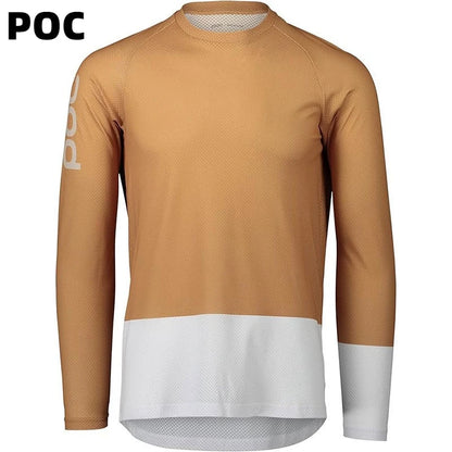 POC Long Sleeve MTB Jersey Quick-Dry Off-Road Cycling Shirt
