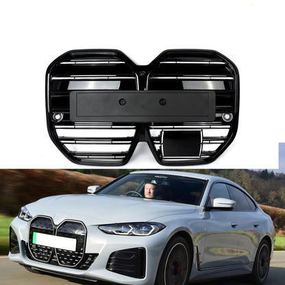 Grille Magickit pour BMW Série 4 G26 i4 Gran Coupe eDrive35 40 M50 2022 2023 2024, grille d'admission d'air supérieure de pare-chocs avant, noir brillant