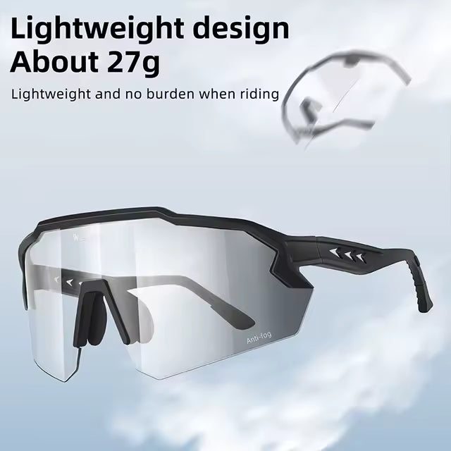 WEST BIKING UV400 Anti-fog Photochromic Glasses