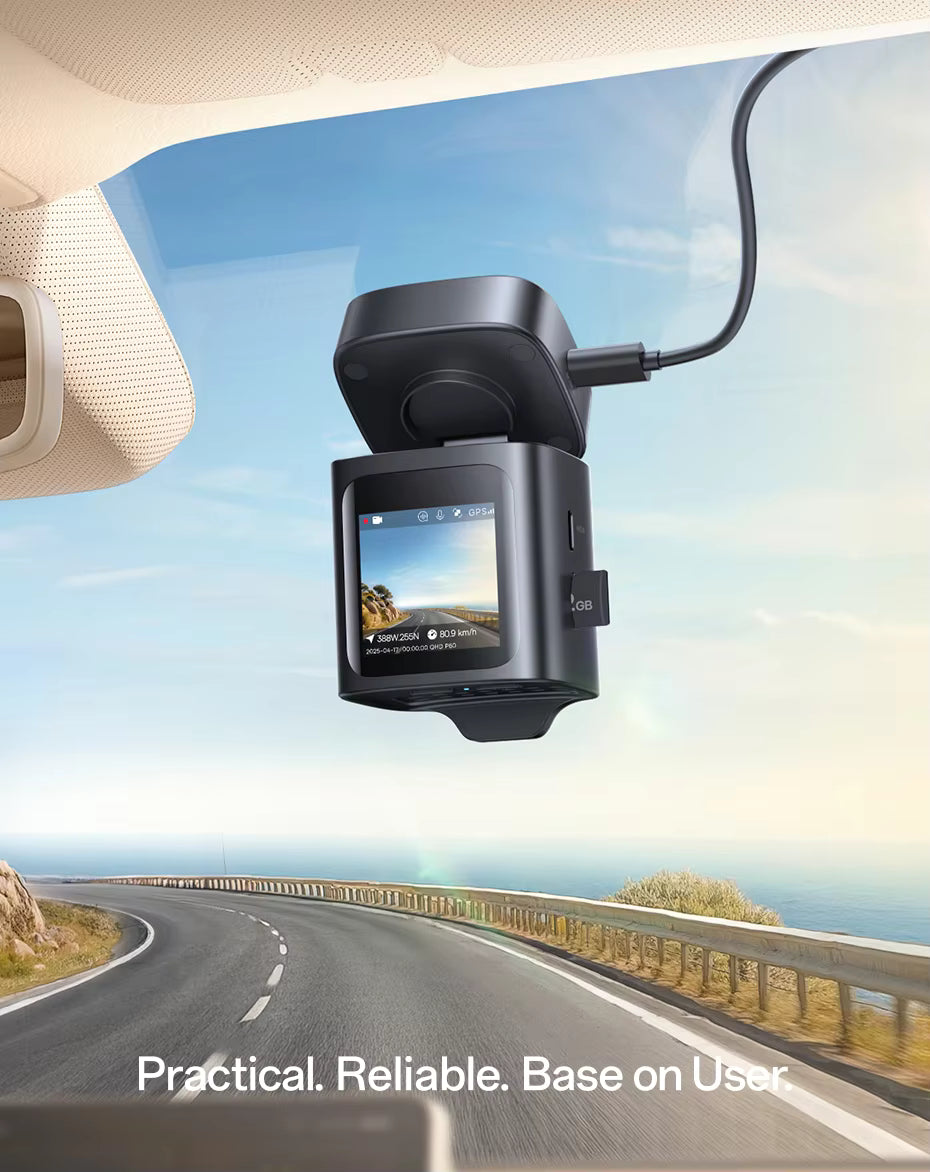 Baseus 4K + 1080P Dual Dash Cam with Sony STARVIS, GPS & Wi-Fi 6