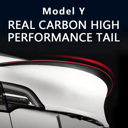 Tesla Model Y 2020-2024 Real Carbon Fibre Rear Spoiler