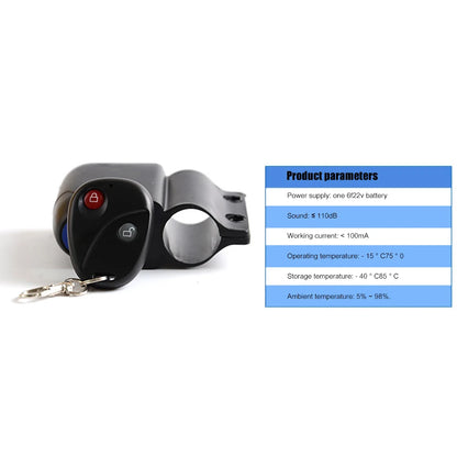 Wireless Bicycle Anti-Theft Alarm Bell with Remote Control