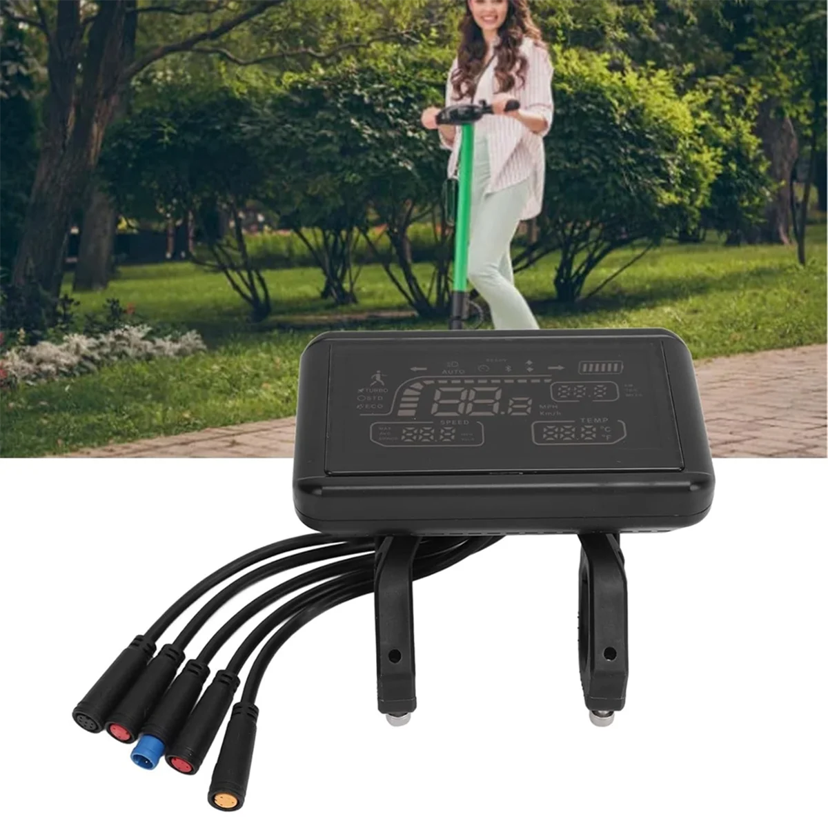 Electric Scooter Display Control Panel with Speed & Power Indicators
