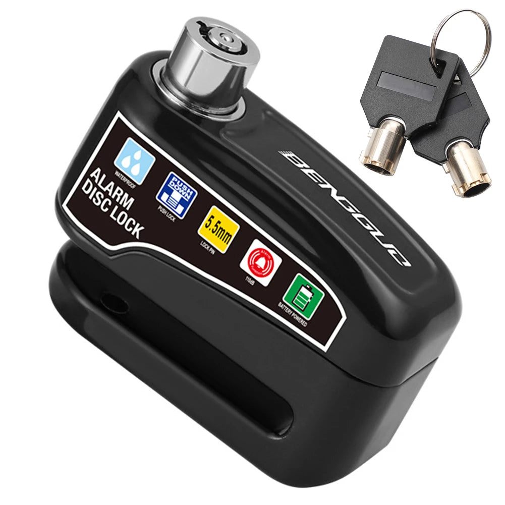 Bike Alarm Disc Brake Lock with Keys