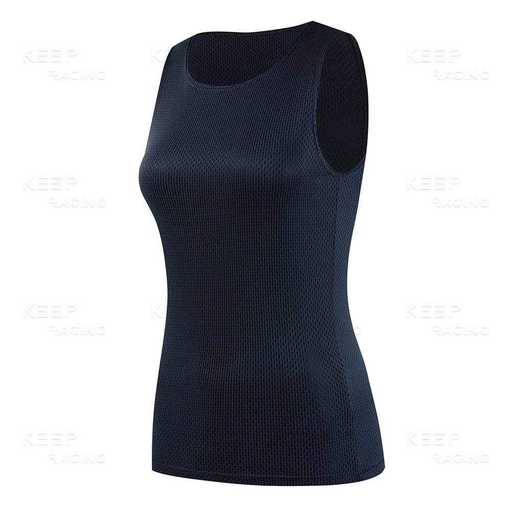 Women's Quick Dry Sleeveless Cycling Base Layer Vest
