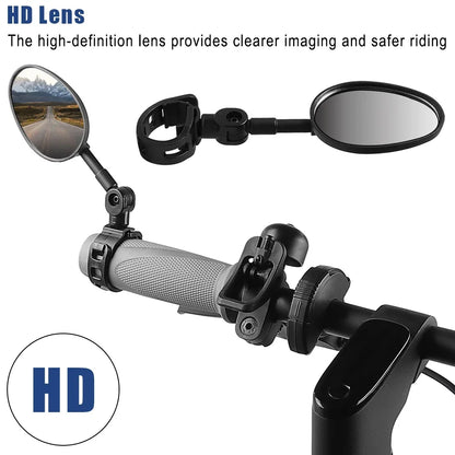 Electric Scooter Rearview Mirror for Xiaomi M365 1S PRO PRO2 MI4 PRO F20 F25 F30 Handlebar Adjustable Rear View Mirrors