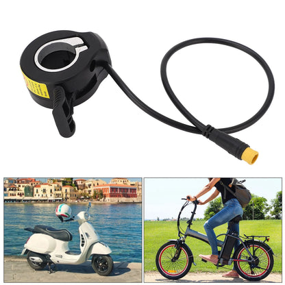 Neuer 130X Daumengas-Geschwindigkeitsregler Zubehör Wasserdichter Stecker für Elektroroller E-Bike Daumengas rechts/links