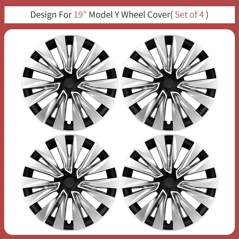 Tesla Model Y 19-Inch Full-Rim Hub Caps 2020–2024
