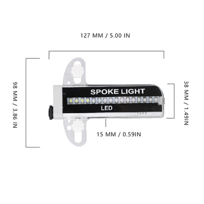 32 LED Bicycle Wheel Spoke Light – Colourful Waterproof Safety Flash Light