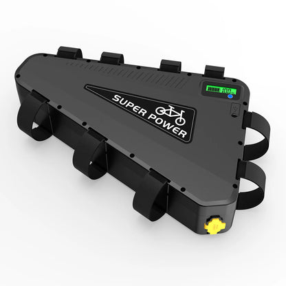 Waterproof Triangle E-Bike Battery – 36V, 48V & 52V Lithium Battery Pack