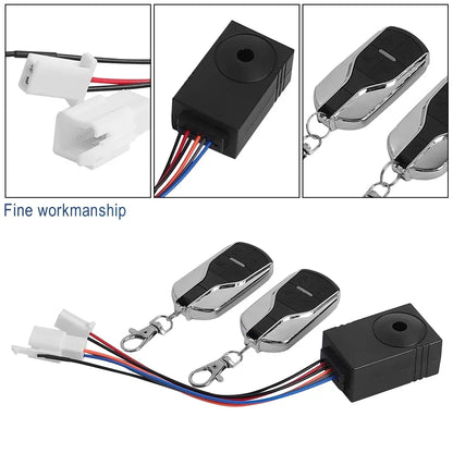 Anti-Theft Alarm System with Dual Remote Control for E-Scooters & E-Bikes
