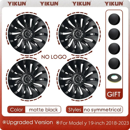 Tesla Model Y 19-Inch Performance Hub Caps 4-Piece Set