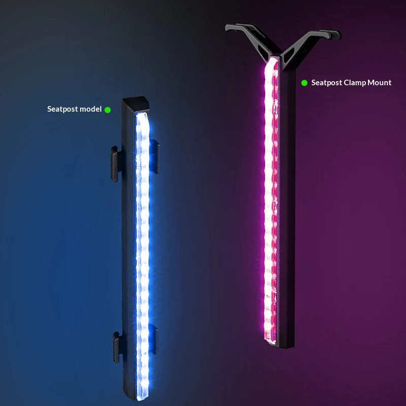 Wiederaufladbares Fahrradrücklicht mit 16 Modi und 1200mAh Akku