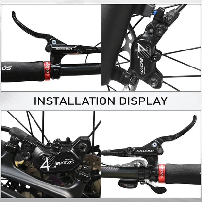 BUCKLOS HD-E735 4-Piston Hydraulic E-Bike Disc Brake Set