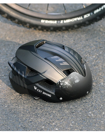 WEST BIKING LED-Licht-Fahrradhelm