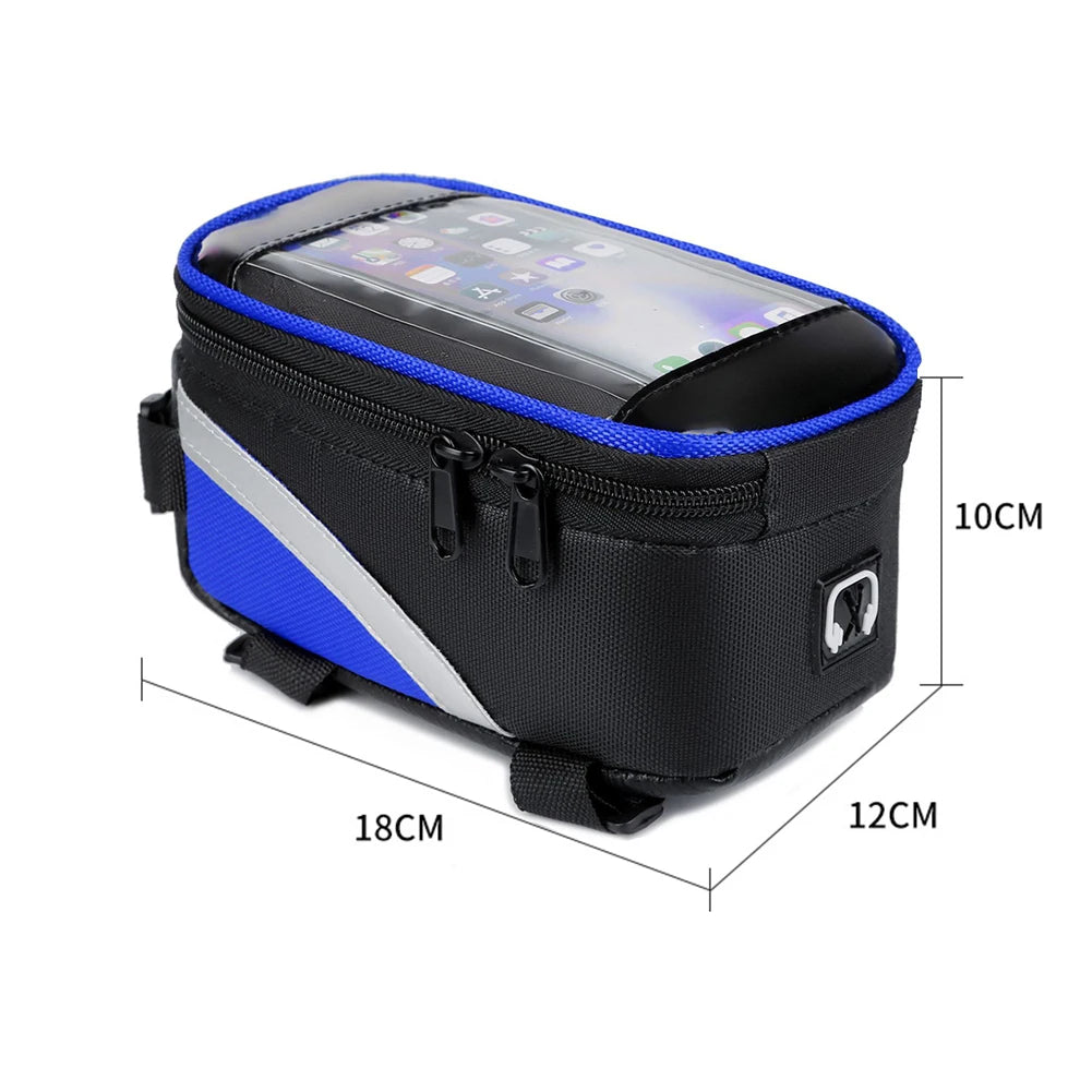 1L Bicycle Top Tube Phone Holder Frame Bag