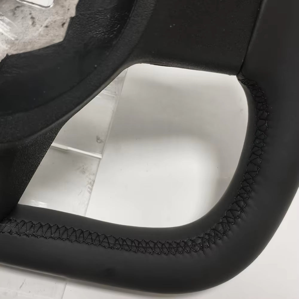 Nappa Leather Racing Yoke Steering Wheel for Tesla Model 3 / Model Y