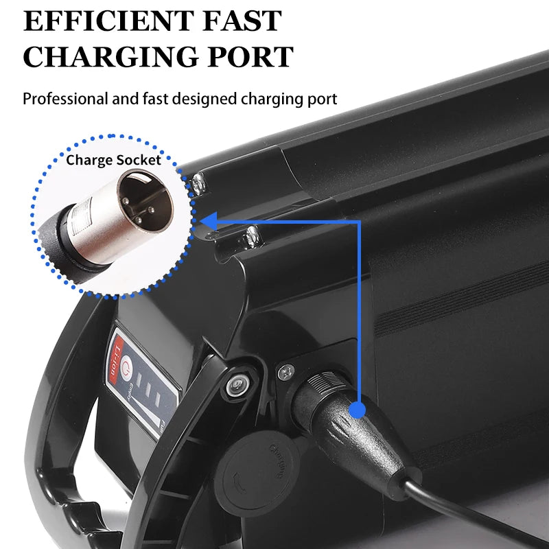 48V 17.5Ah Silver Fish E-Bike Battery