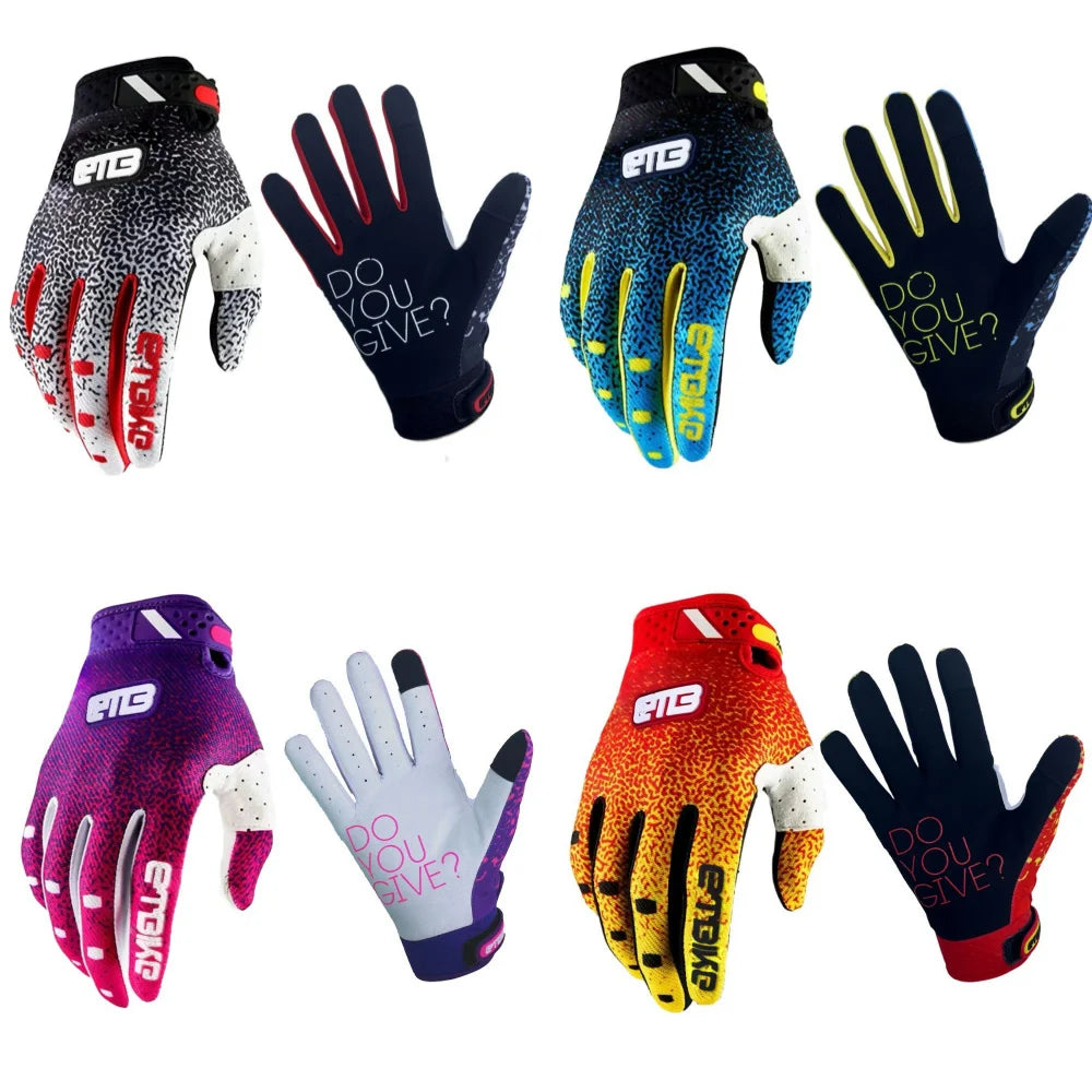 ETBIKE Full Finger Riding Gloves with Touchscreen Support