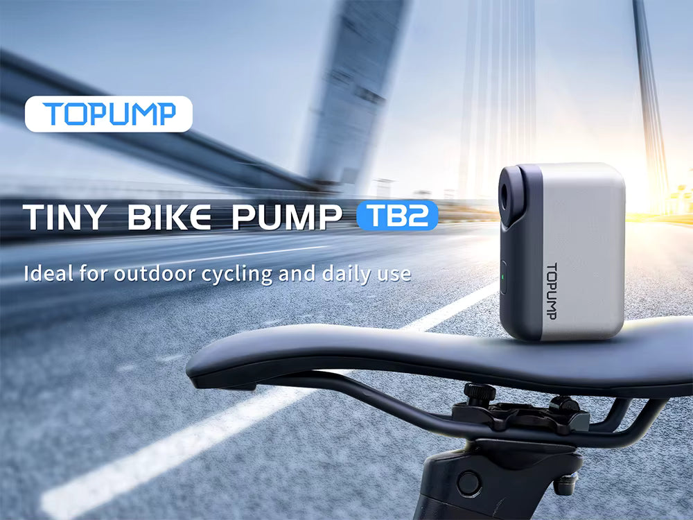 Mini Electric Bike Pump 120 PSI – Ultra Portable Cordless Inflator (Presta & Schrader)