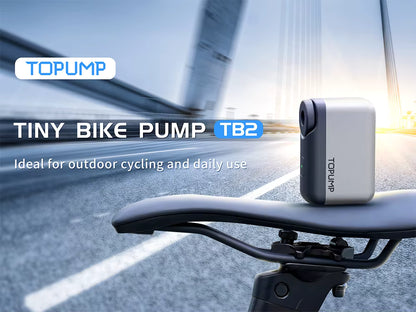 Mini Electric Bike Pump 120 PSI – Ultra Portable Cordless Inflator (Presta & Schrader)