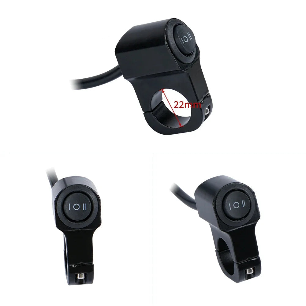 36V/48V E-Bike LED Turn Signal Light Kit with Flasher & Handlebar Switch