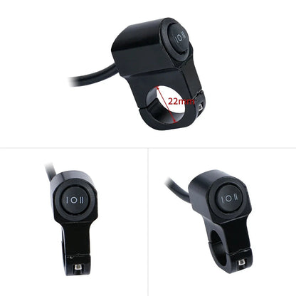 36V/48V E-Bike LED Turn Signal Light Kit with Flasher & Handlebar Switch