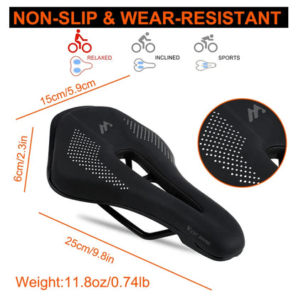 WEST BIKING Ultraleichter Mountainbike-Sattel