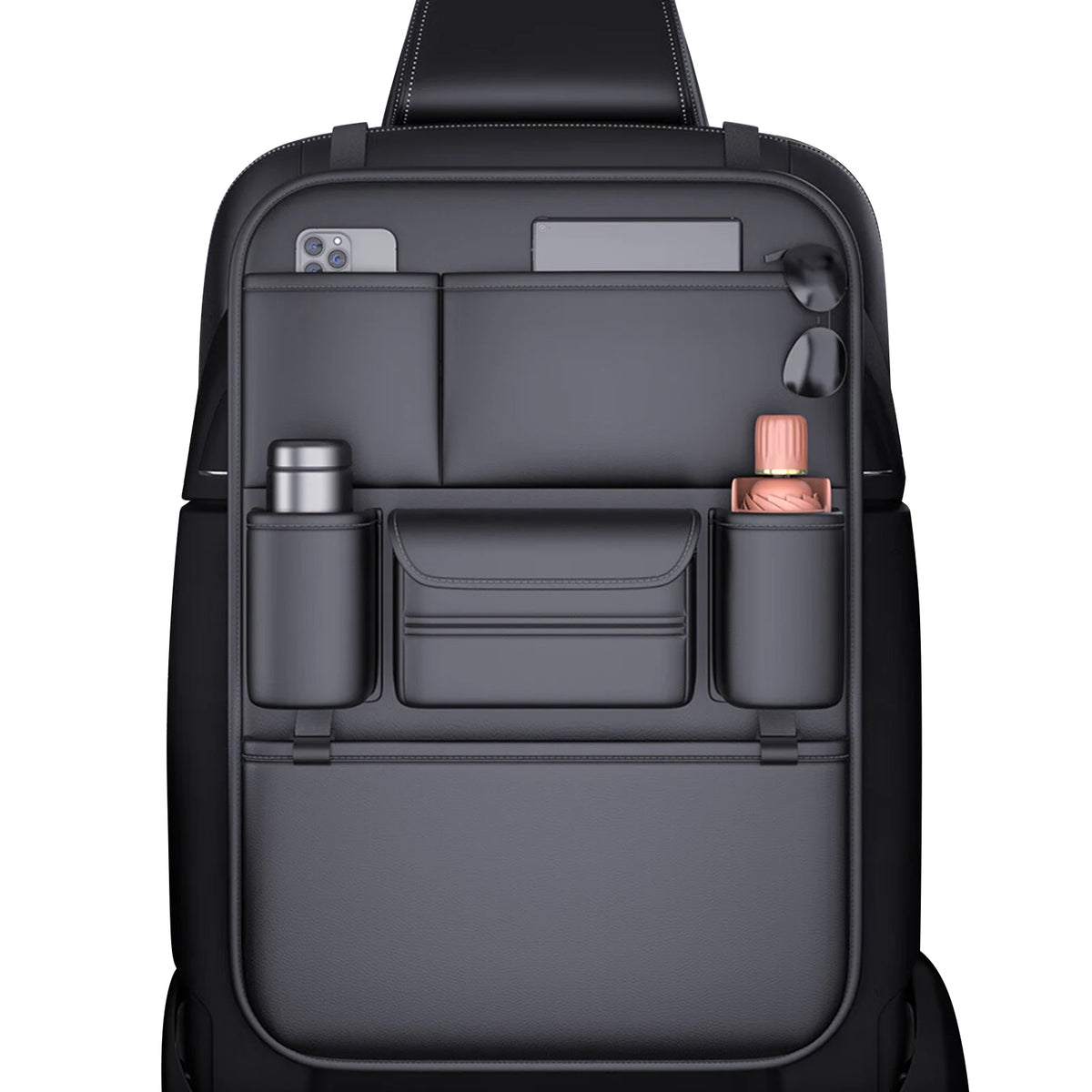 Universal PU Leather Car Seat Back Organizer
