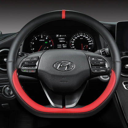 Hyundai IONIQ 5 D-förmiger Lenkradbezug aus PU-Leder, 38 cm, verschiedene Farben