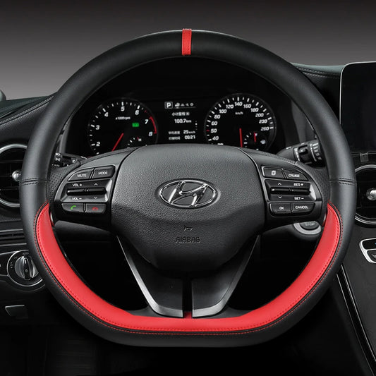 Hyundai IONIQ 5 D-förmiger Lenkradbezug aus PU-Leder, 38 cm, verschiedene Farben